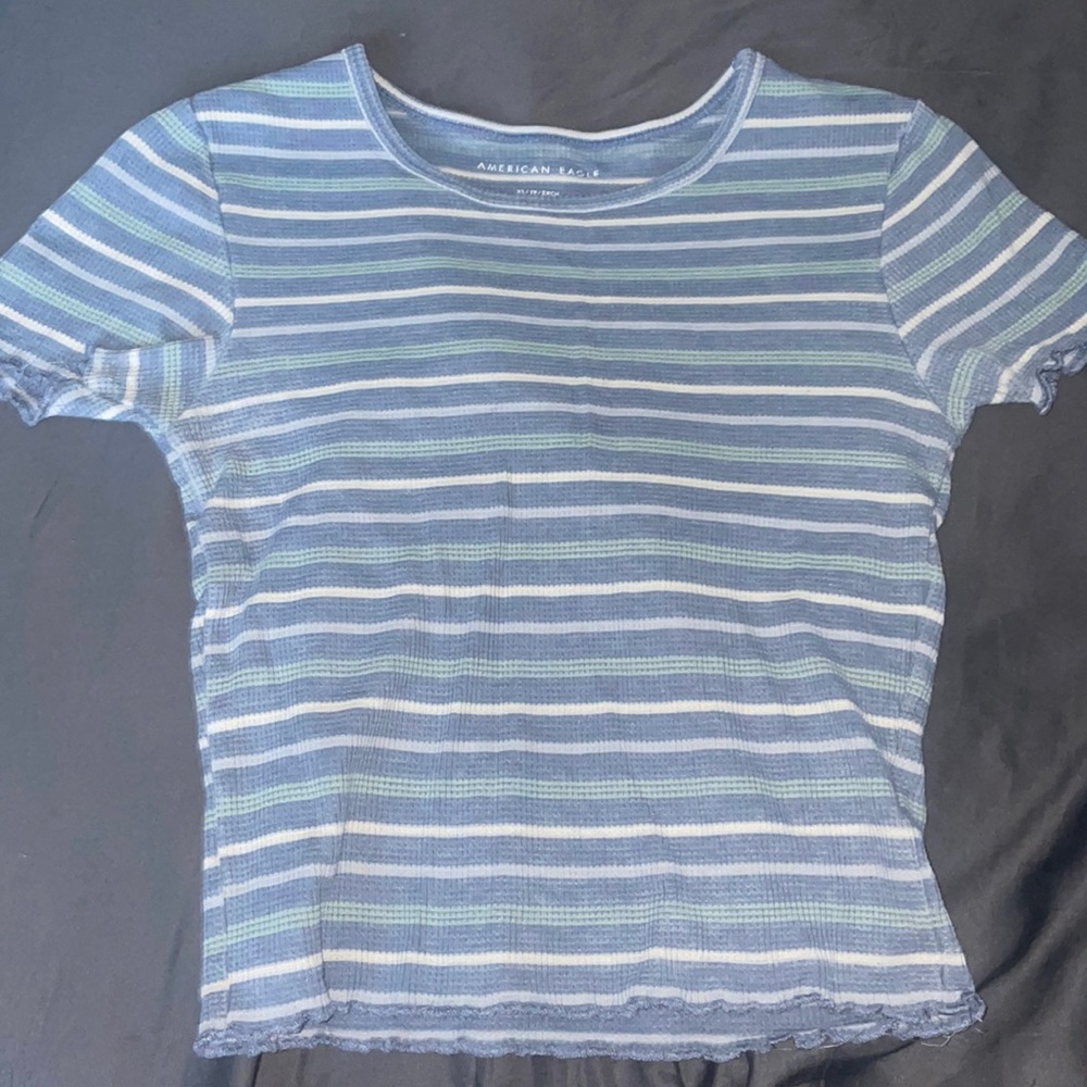Blue American eagle top